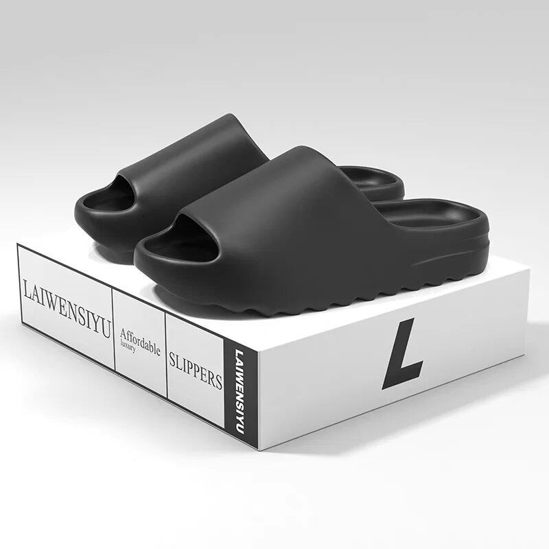 Unisex House Shoes, Non-Slip, Thick-Soled, Soft Platform Sandals, Indoor and Outdoor, Shower and Bathroom Slippers, Adult, Unisex, Colors Available, Parallel Import