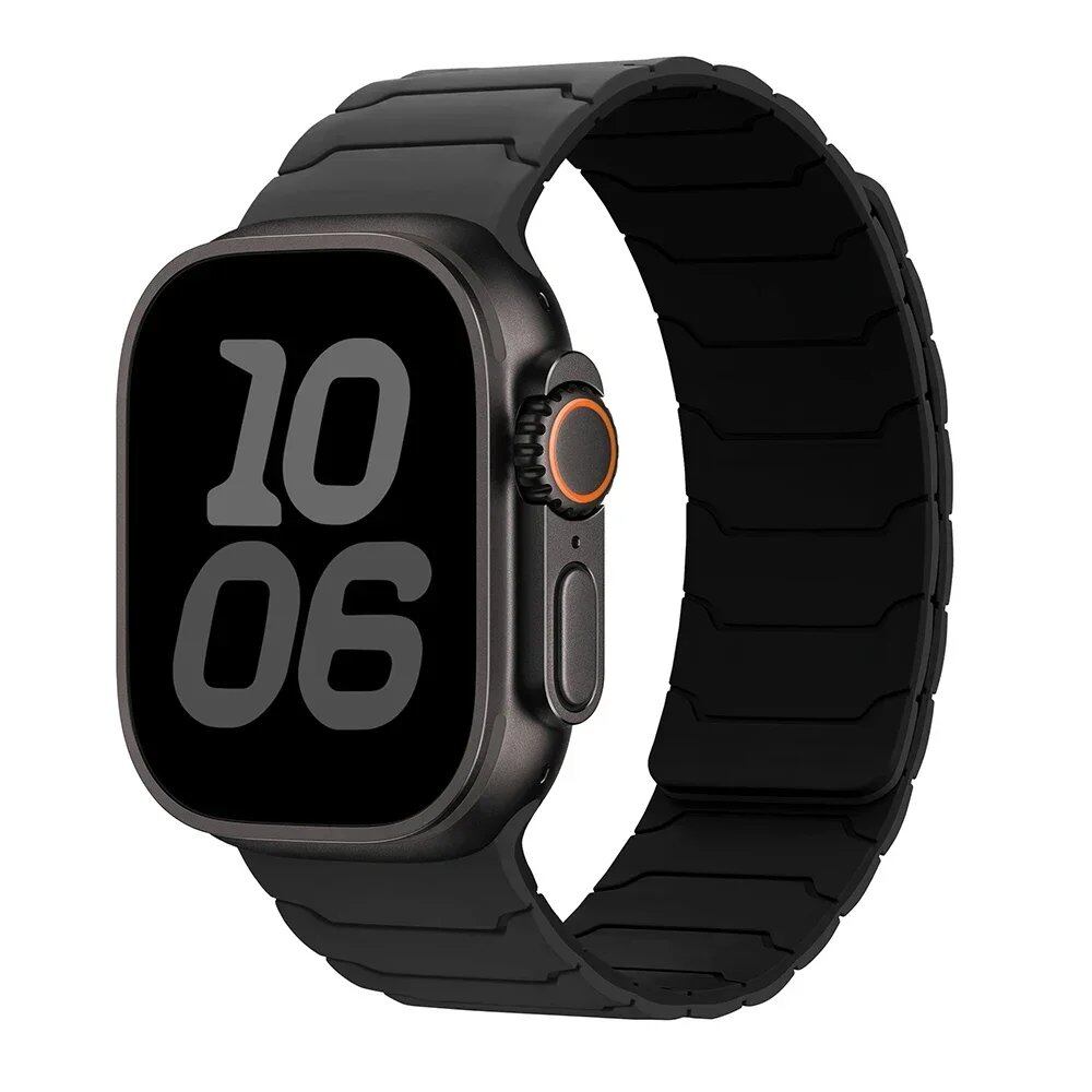 Magnetic Strap Band for Apple Watch Ultra 2, 49mm, 45mm, 44mm, 40mm, 42mm, 46mm, 41mm, 38mm, Compatible with iWatch Series 10, SE, 9, 8, 7, and 10 (Imported)
