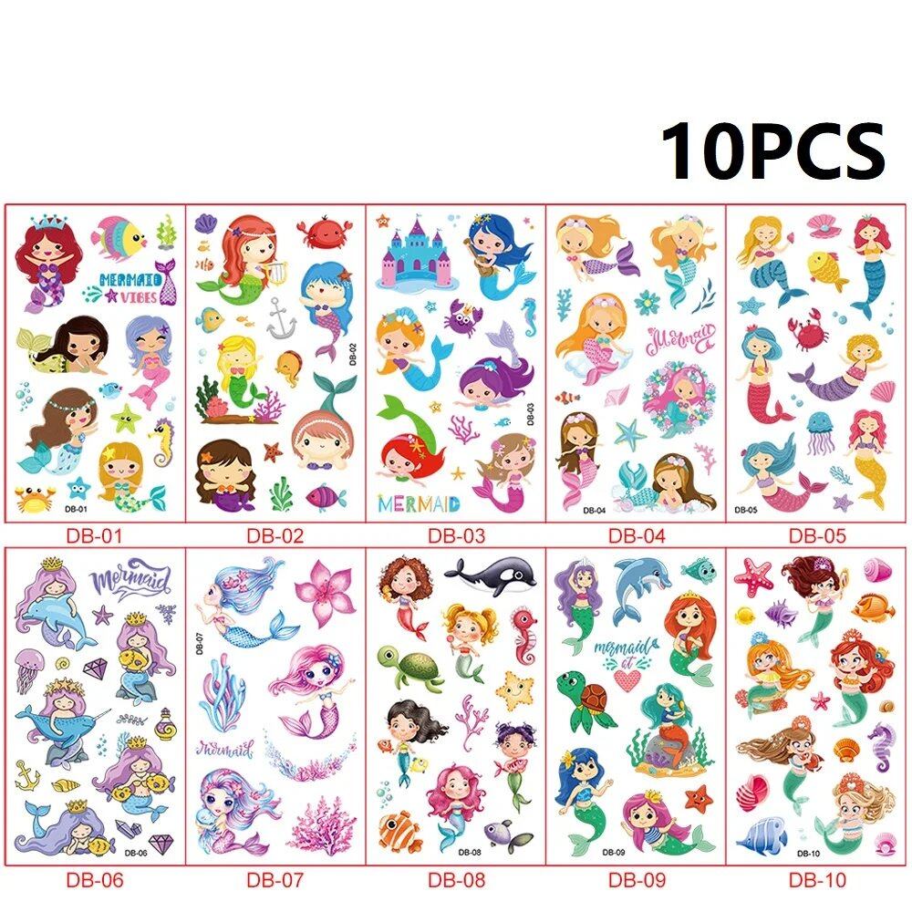 10-Pack Waterproof Temporary Tattoo Stickers for Kids and Soccer Fans, Fake Tattoos for Adults and Kids, Arm Covers, Color: Parallel Import