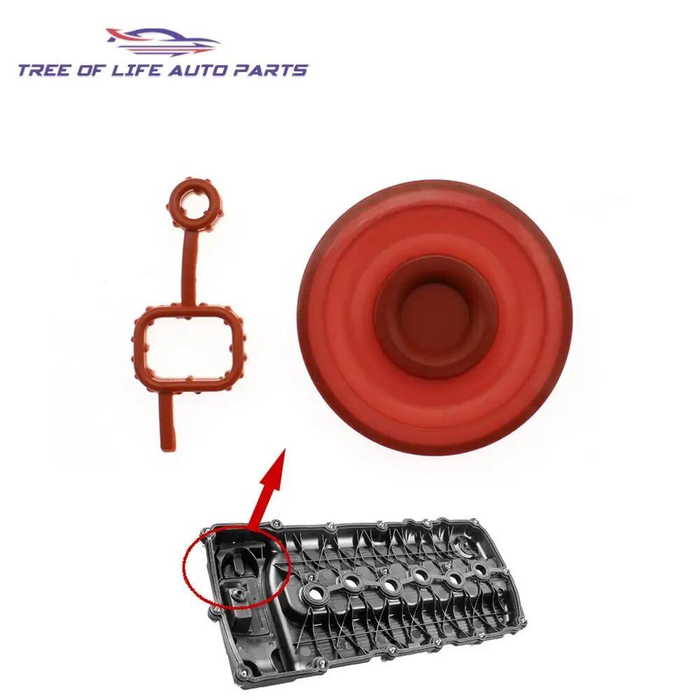 1/2/5/10 Pieces PCV Valve Cover Diaphragm Membrane for VW, Audi Q7, A3, TT, and Porsche 3.6L and 3.2L (Part Numbers 022103483E, 03H103483C, 03H103429B, and 022103475AF) Compatible Parts, Parallel Import