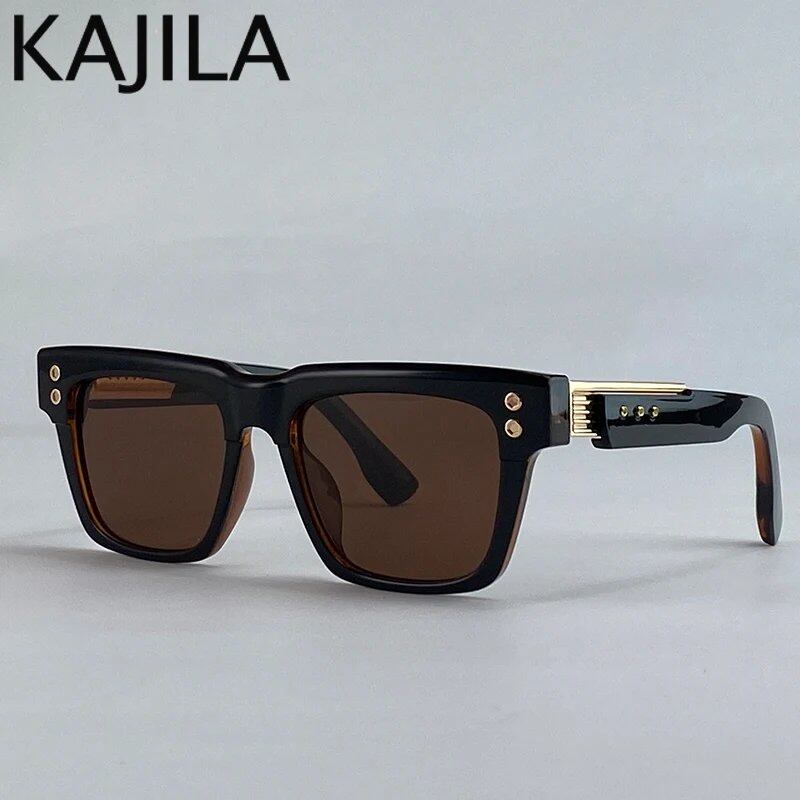 New Arrival: Men's Oversized Classic Square Sunglasses - Steampunk Retro Driving Sunglasses with UV400 Protection, Luxury Brand, Lens Color: C, Parallel Import
