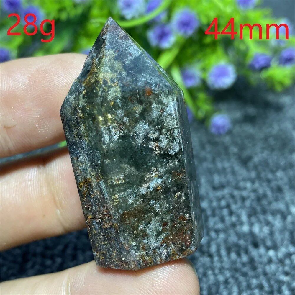 Natural Ghost Phantom Quartz Crystal Hexagonal Tower Obelisk, Spiritual Meditation, Reiki, Gift Stone, Home Decor, Parallel Import