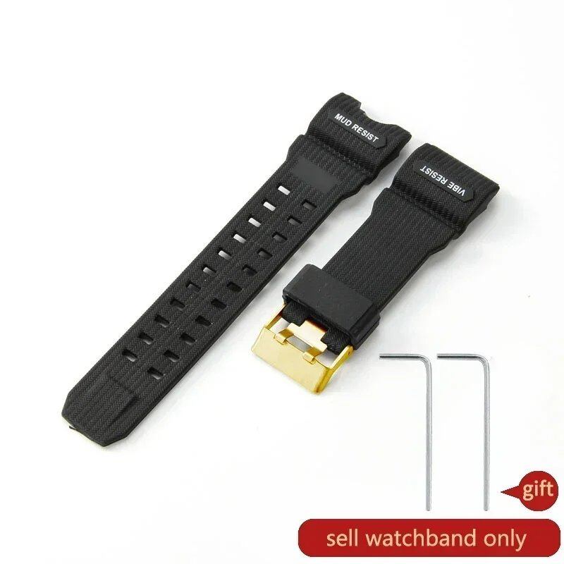 Premium, lightweight, breathable, skin-friendly silicone watch band for Casio G-SHOCK Mudmaster GWG-1000-1A/A3/1A1 GB/GG. Band Color: Parallel Import.