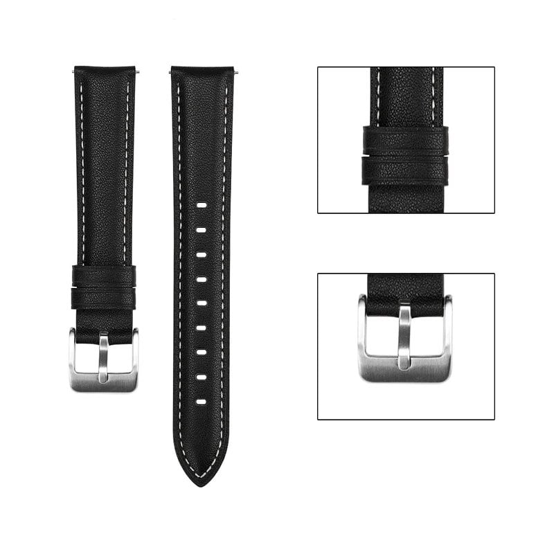 Huawei Watch Fit 2 Leather Strap, Stylish Band, Elegant Bracelet with Connector, Size: Compatible with Huawei Watch Fit, Parallel Import