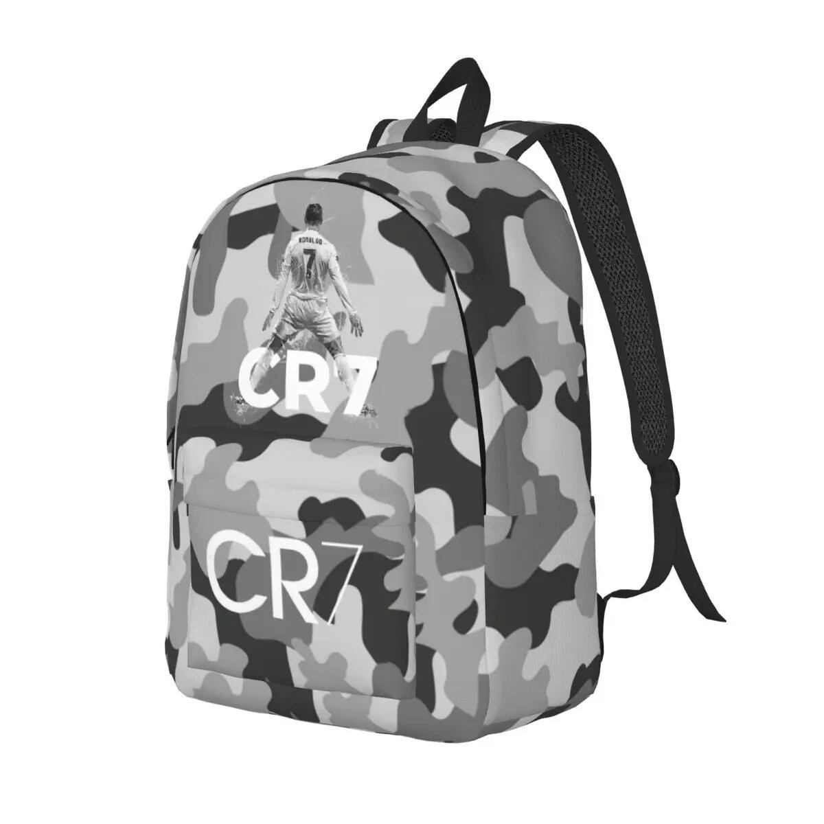 Soccer Legend CR7 Cristiano Ronaldo Backpack for Men and Women, Fashionable, High School Student, Work, Daypack, Laptop Compatible, Shoulder Bag, Sports, Size: Parallel Import