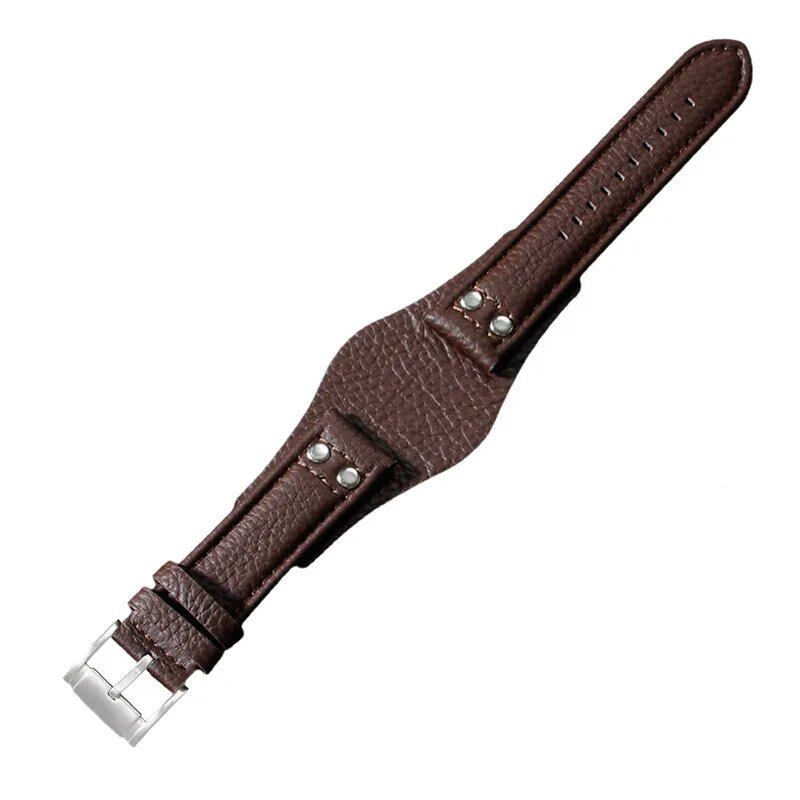 Fossil CH2564 CH2565 CH2891 CH3051対応 本革 22mm メンズ 時計バンド レザー レトロ 快適 リストバンド バンドカラー: 並行輸入品