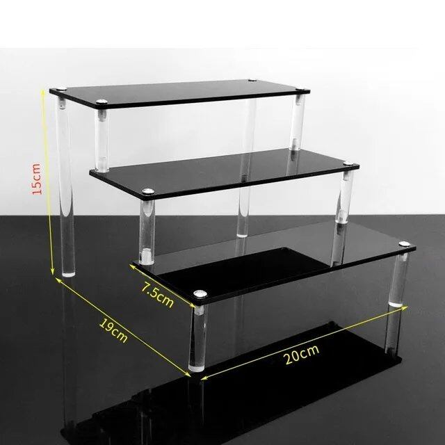 1-5 Tier Acrylic Display Stand/Clear Case (for Cupcakes, Perfume, Dolls, Amiibo, and Funko POP Figures) Color: Parallel Import