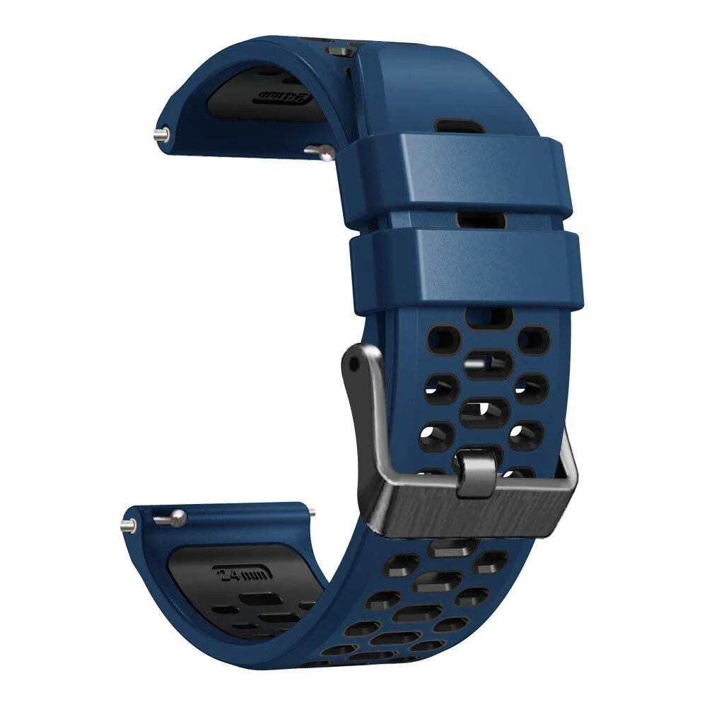 24mm Breathable Silicone Strap Replacement for Suunto 9 Baro / 7 / D5 / Spartan Sport Wrist HR Smartwatches, Size: Parallel Import