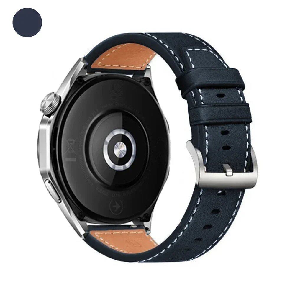 RealMi Watch Strap, 20mm/22mm Leather Replacement Strap for RealMi Watch S2/3/S2/3 Pro, Business Wristband, Band Color: mm, Universal, Parallel Import