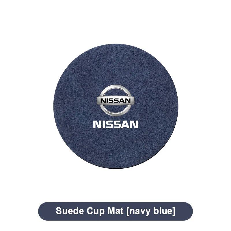 Hot Sale: 1/2 Car Coasters, Cup Holder Mats, Non-Slip Cup Pads, Accessories for Nissan X-TRAIL, Qashqai, Note, Juke, Sentra, and Patrol (Parallel Import)