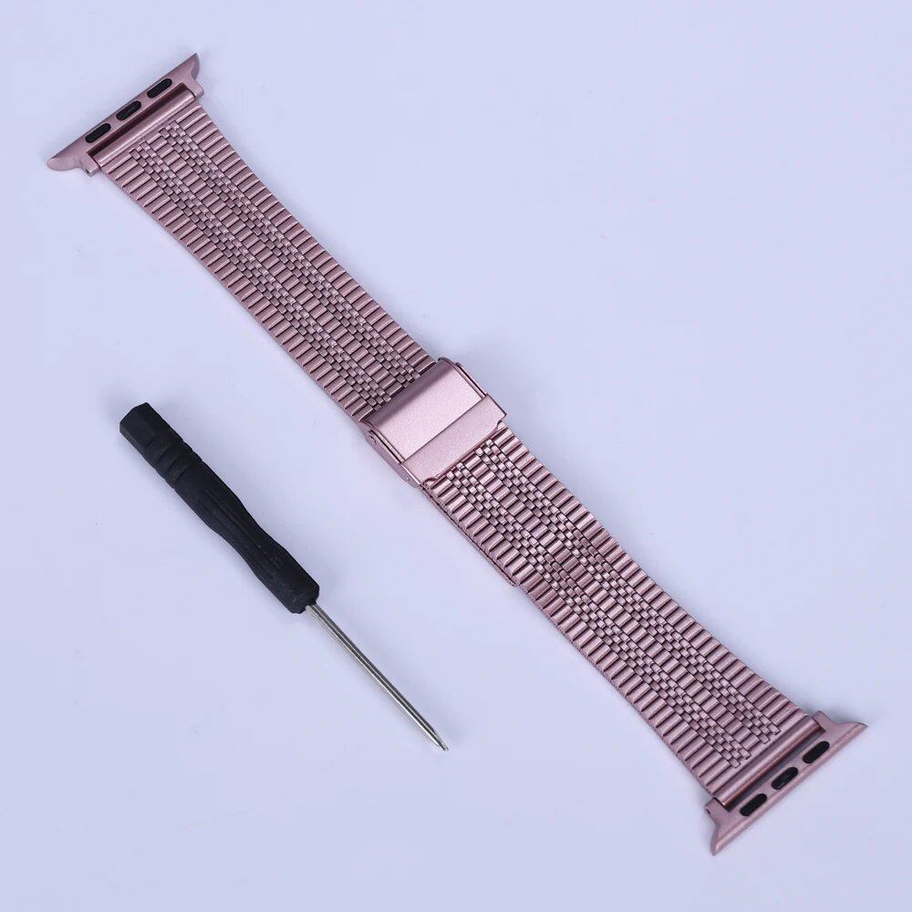 Stainless Steel Metal Band Strap for Apple Watch 10 (46mm) - Compatible with iWatch 10/9/8/Ultra (49mm, 42/44/38mm) - Band Color: mm; Parallel Import