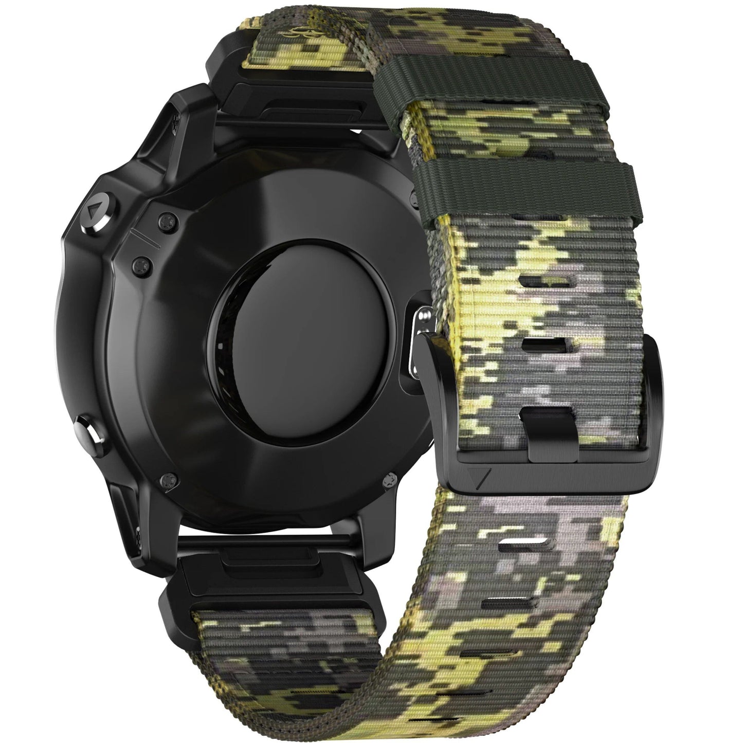 Garmin Fenix 7/7X/6X Pro/Epix Pro Gen 2(51mm・47mm)/Fenix 6/5 Plus/5X Plus用 クイックフィット 22mm・26mm ナイロン ストラップ ブレイデッド ウォッチバンド バンドカラー:mm 並行輸入品