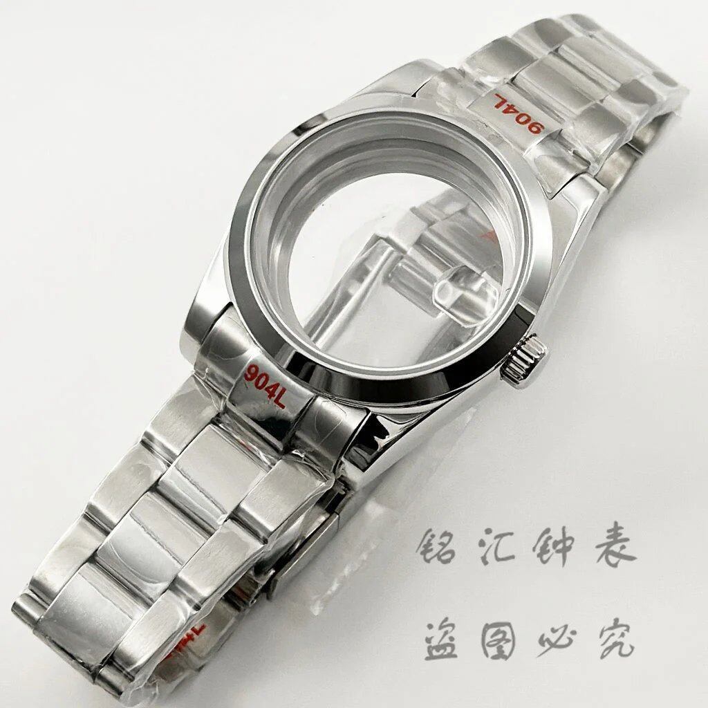 36mm/40mm NH35 Sapphire Crystal Polished Waterproof Watch Case (Compatible with NH34, NH35, NH36, NH38, NH39, NH70, PT5000, ETA2824) Color: Parallel Import