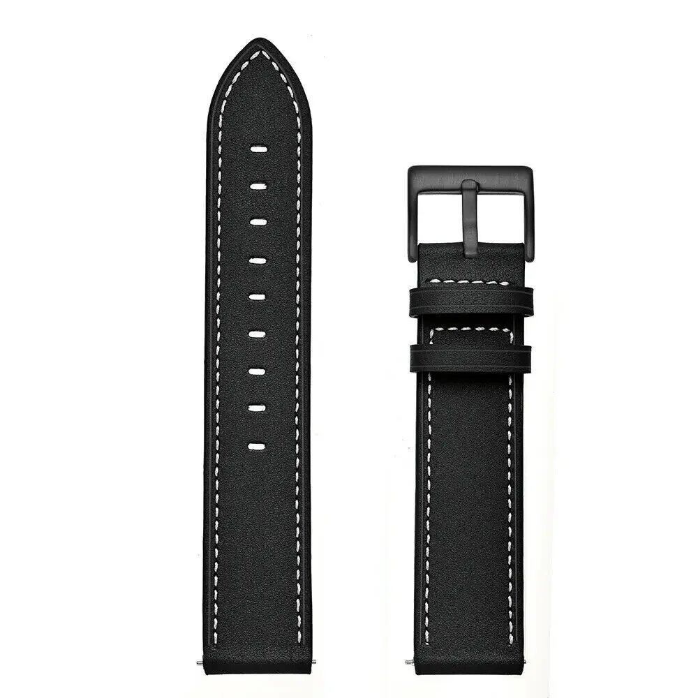 22mm Breathable Leather Strap for OnePlus Watch 3/2/2R, OPPO Watch 4Pro/X/X2, Realme Watch 2/3/S Pro, 46mm Band, Band Color: Parallel Import