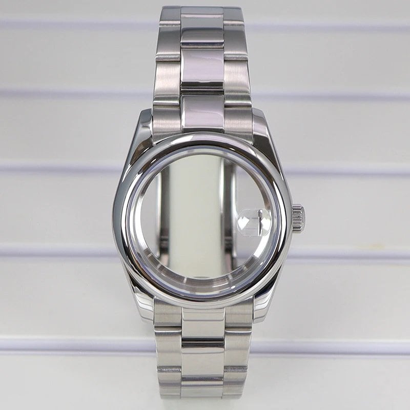 36mm/40mm Watch Case and Bracelet with Sapphire Crystal for Seiko NH35, NH36, and Miyota 8215. 28.5mm Dial, Stainless Steel, and Oyster Bracelet. Color: ; Ships from: Parallel Import.