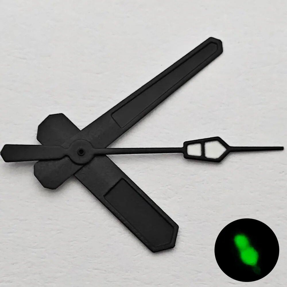 Riccias NH35 Watch Hands, Silver, Black, Gold, Rose Gold, Green Luminous, Compatible with NH35 and NH36 Movements, Parallel Import