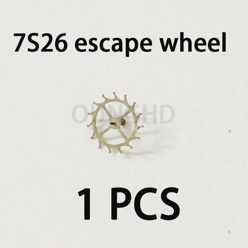 Original compatible Seiko 7S26 movement center wheel, three-wheel, time wheel, sub-wheel, span wheel, second wheel, escape wheel. Parallel import.