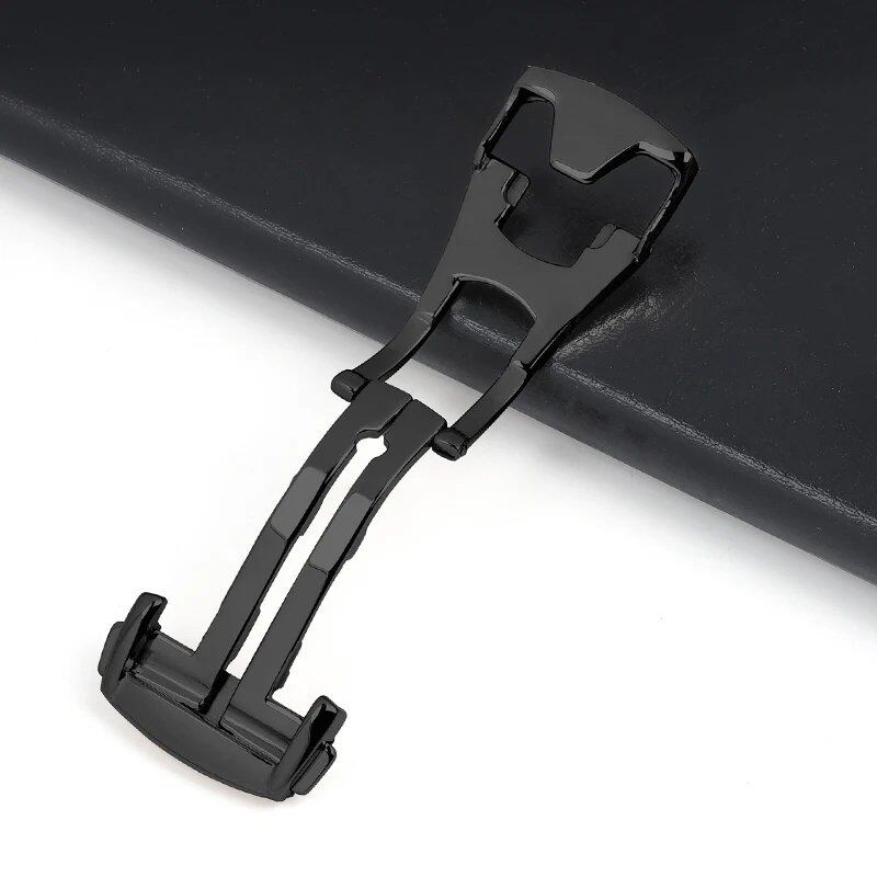 16mm, 18mm, 20mm Stainless Steel Watch Buckle - Leather/Rubber Watch Band for Omega, Deployment Clasp, Butterfly Button, Accessories, Size: Unbranded; Band Color: mm, Parallel Import