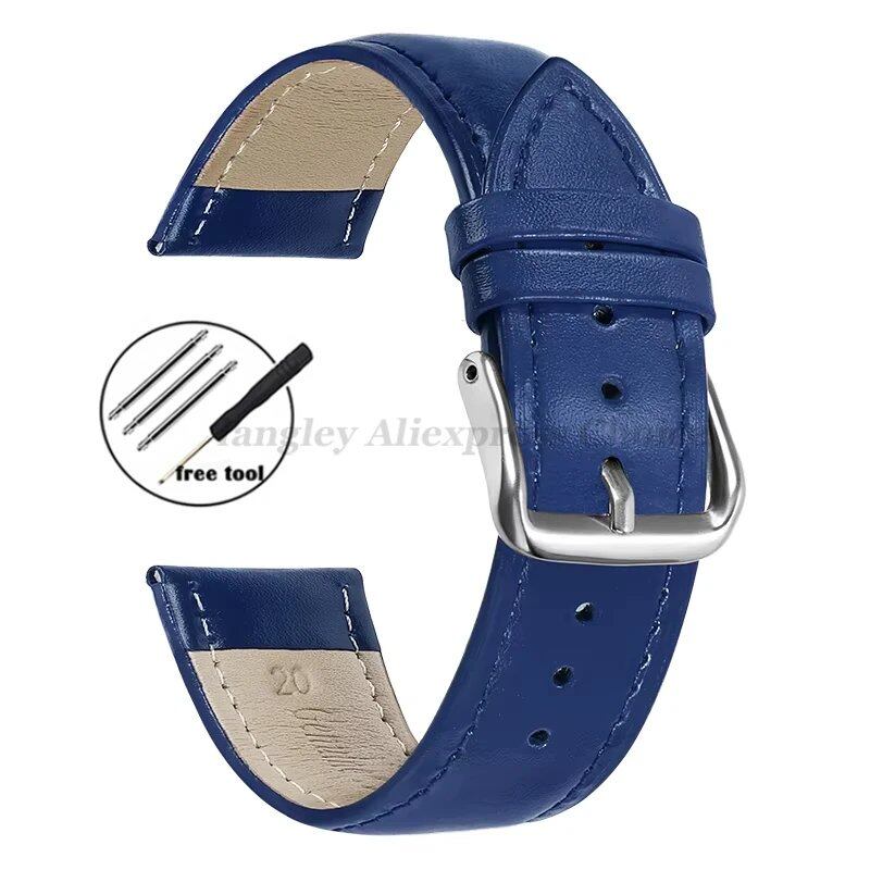 SEO Friendly Genuine Leather Watch Strap for Daniel Wellington (DW) Watches, Compatible with Men's and Women's Watches, 12mm, 13mm, 14mm, 15mm, 16mm, 17mm, 18mm, 19mm, 20mm, 21mm, 22mm, 23mm, 24mm Band Colors, Parallel Import