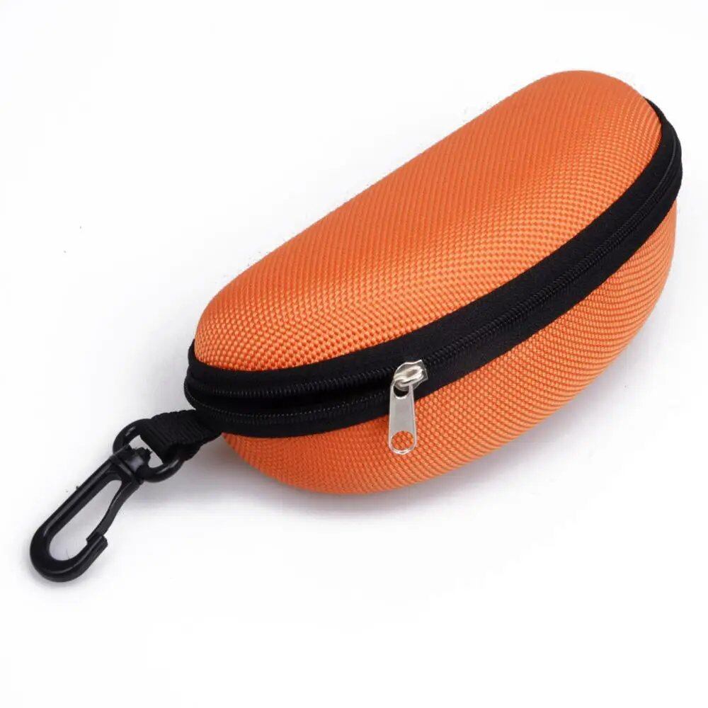 KLASSNUM Portable EVA Eyeglass Case with Carabiner Hook, Colorful Sunglasses Hard Case, Zippered Eyeglass Protection Box, Holder, New, Parallel Import
