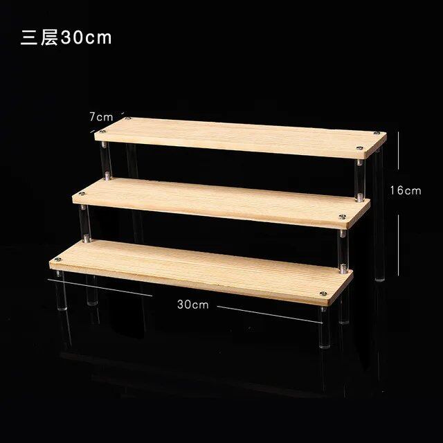 1-5 Tier Acrylic Display Stand/Clear Case (for Cupcakes, Perfume, Dolls, Amiibo, and Funko POP Figures) Color: Parallel Import