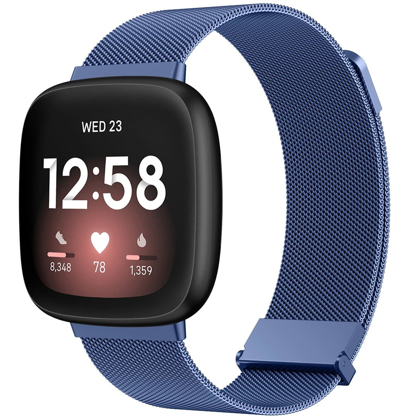 Milanese-style Metal Magnetic Strap for Fitbit Versa 3/4/Sense/Sense 2 (Imported)
