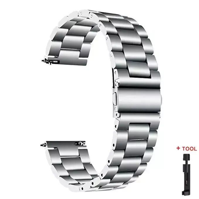 22mm Stainless Steel Strap for Redmi Watch 3 Active - Replacement Metal Bracelet for Xiaomi Redmi 3 Active, Band Color: e, Band Width: Parallel Import