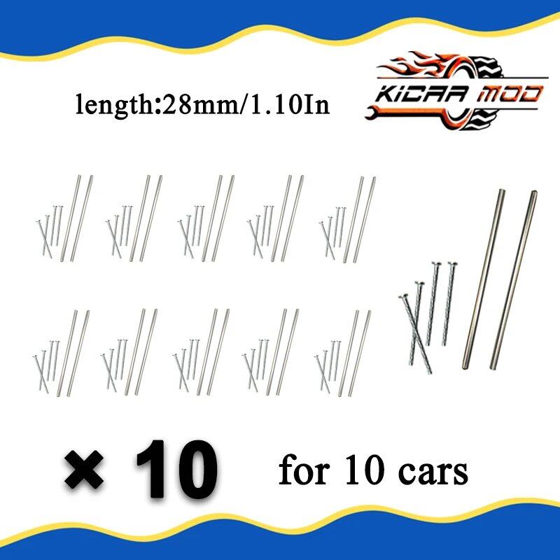 1/64 Scale Model Car Wheel & Axle Set, Replacement Parts for Hot Wheels, Matchbox, and Tomica Diecast Model Toys (Pack of 10) mm; Ships from: Parallel Import
