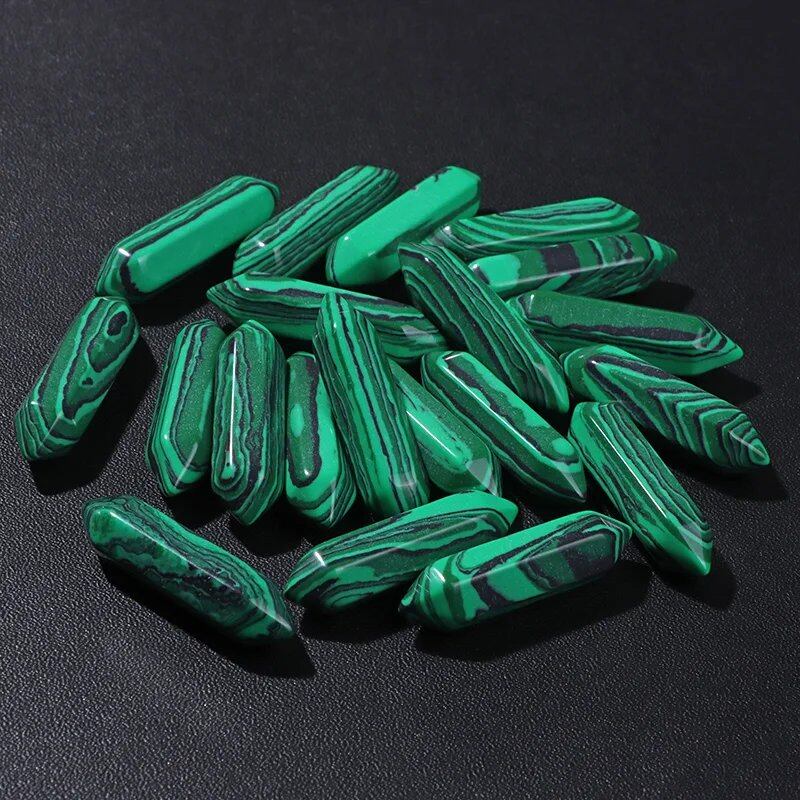 卸売 天然石 クリスタルビーズ 8x32mm カラフル 瞑想ペンダント クォーツ ミネラルクラフト DIYアクセサリー ホームデコ 並行輸入品