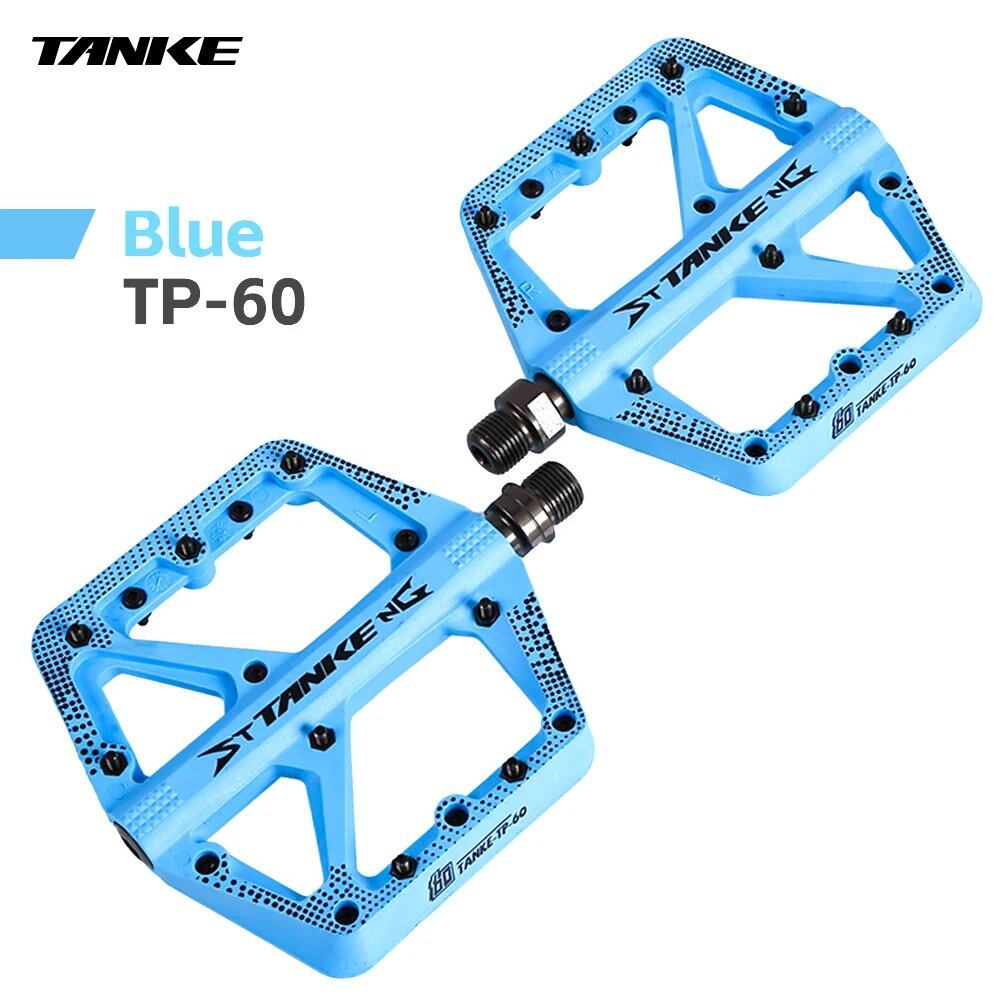 Tanke MTB Bicycle Nylon Pedals, Wide Design, Non-Slip, DU+1 Bearings, Mountain Bike and Off-Road Cycling Accessories, Universal BMX Platform, Colors Available, Parallel Import