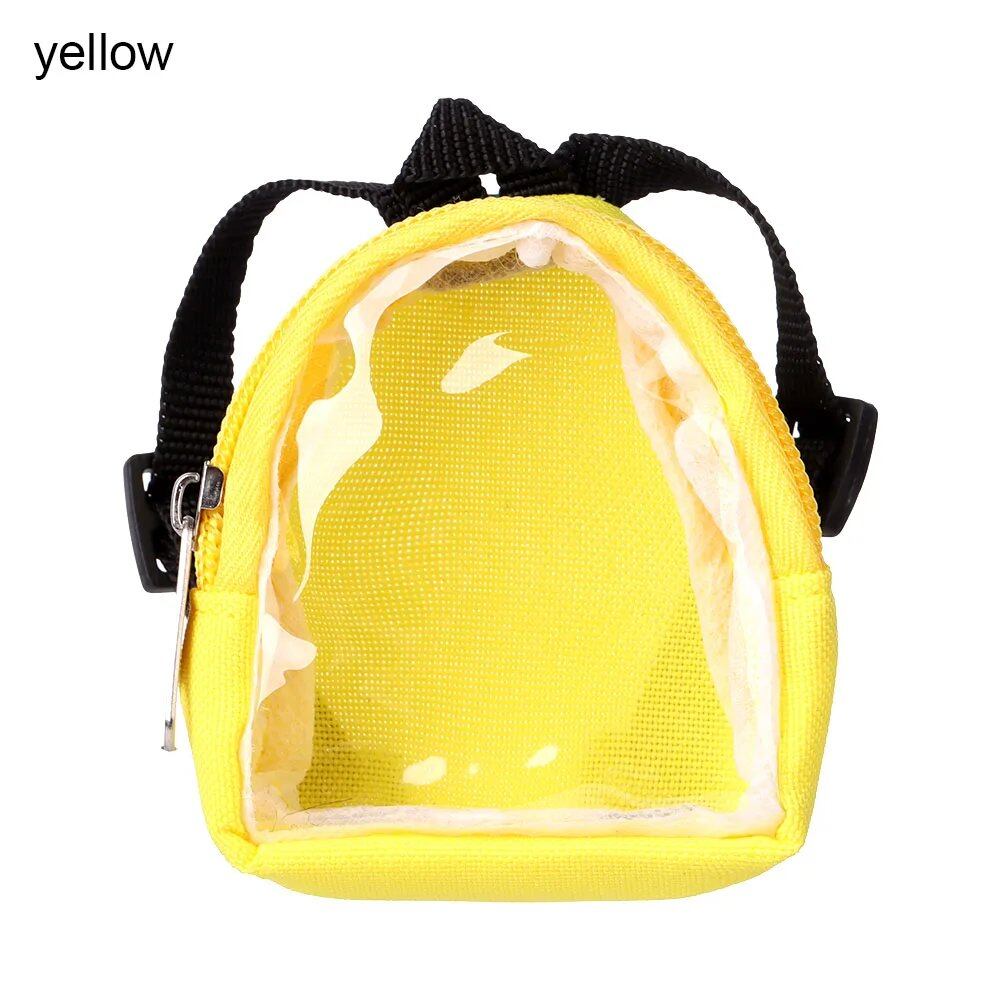 1/6 Scale Miniature Bag Toy for BJD Dolls, Cute Floral School Bag, Dollhouse Decor, Backpack, Doll Clothes Accessory, Parallel Import