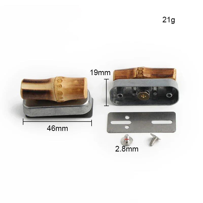 2~10個セット 5色展開 43X25mm 61X33mm バッグロック バックル ツイストロック 竹調 ターンロック サイズ: 並行輸入品
