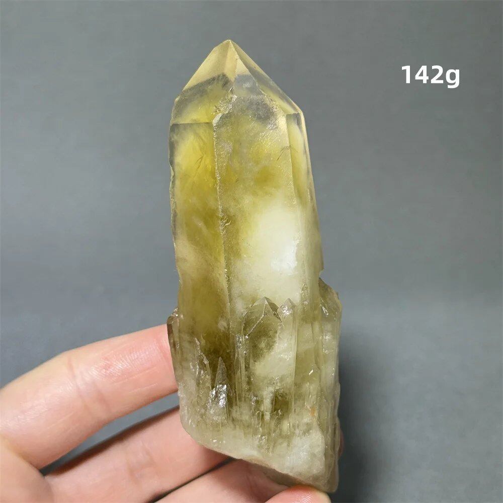 シトリン タワークリスタル 天然クォーツ 鉱石 エネルギー ヒーリング スピリチュアル オーラ 魔術 ホームデコレーション カラー: 並行輸入品