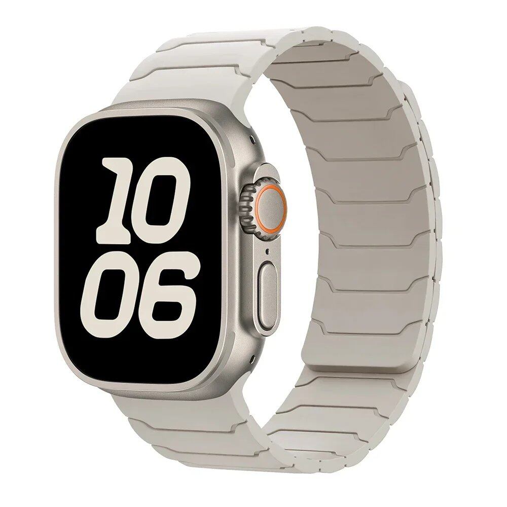 Magnetic Strap Band for Apple Watch Ultra 2, 49mm, 45mm, 44mm, 40mm, 42mm, 46mm, 41mm, 38mm, Compatible with iWatch Series 10, SE, 9, 8, 7, and 10 (Imported)