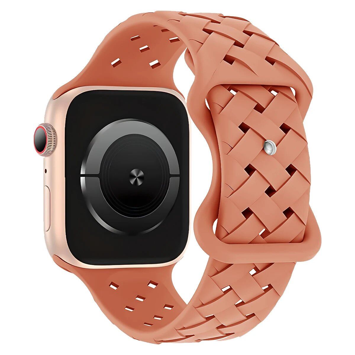 Apple Watch用シリコーンスポーツストラップ - Ultra 2/SE/Series 9/8/7/6/5対応 49mm・46mm・44mm・42mm・41mm・40mm 通気性バンド ;発送元: 並行輸入品