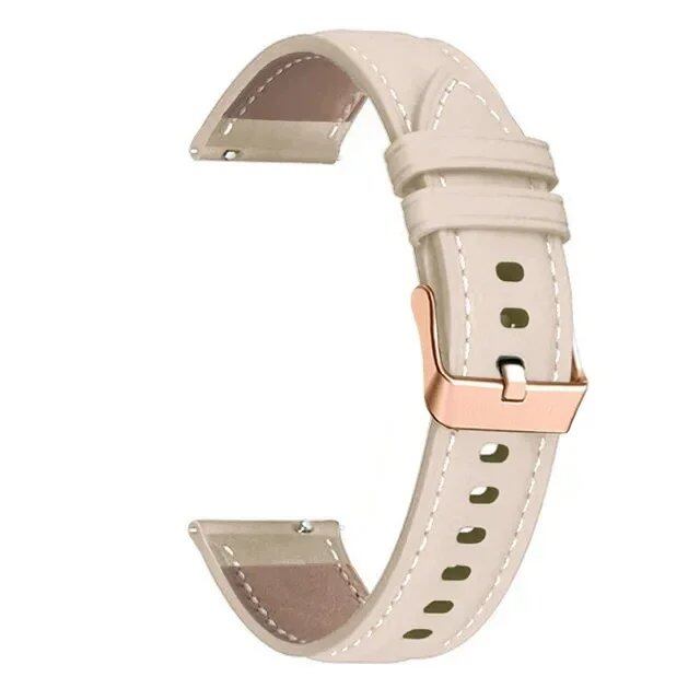 18mm Leather & Silicone Replacement Watch Strap for Huawei Watch GT 4 / GT 5 (41mm) / GT 5 Pro (42mm) - Wristband, Parallel Import