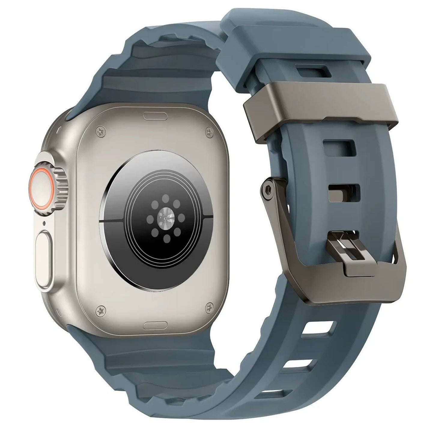 Trail Silicone Band Bracelet Strap for Apple Watch Ultra 2 49mm / Series 10/9/8/7 45mm / iWatch 6/5/SE 44mm, Band Color: mm, Parallel Import