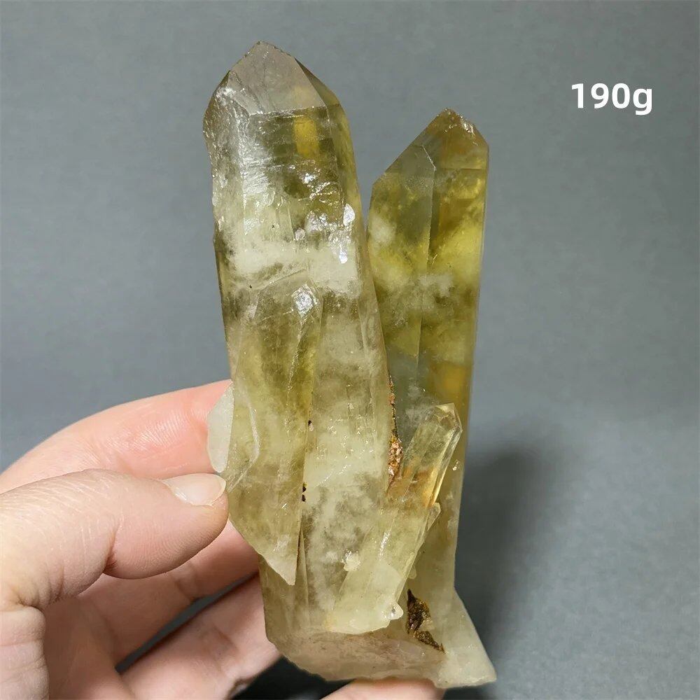 シトリン タワークリスタル 天然クォーツ 鉱石 エネルギー ヒーリング スピリチュアル オーラ 魔術 ホームデコレーション カラー: 並行輸入品