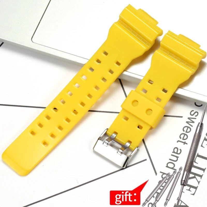 Camouflage Rubber Strap for Men's Casio G-Shock GA100, GA110, and GD120 Sports Watches. Band Color: 16mm; Band Width: 16mm; Ships from: Parallel Import.