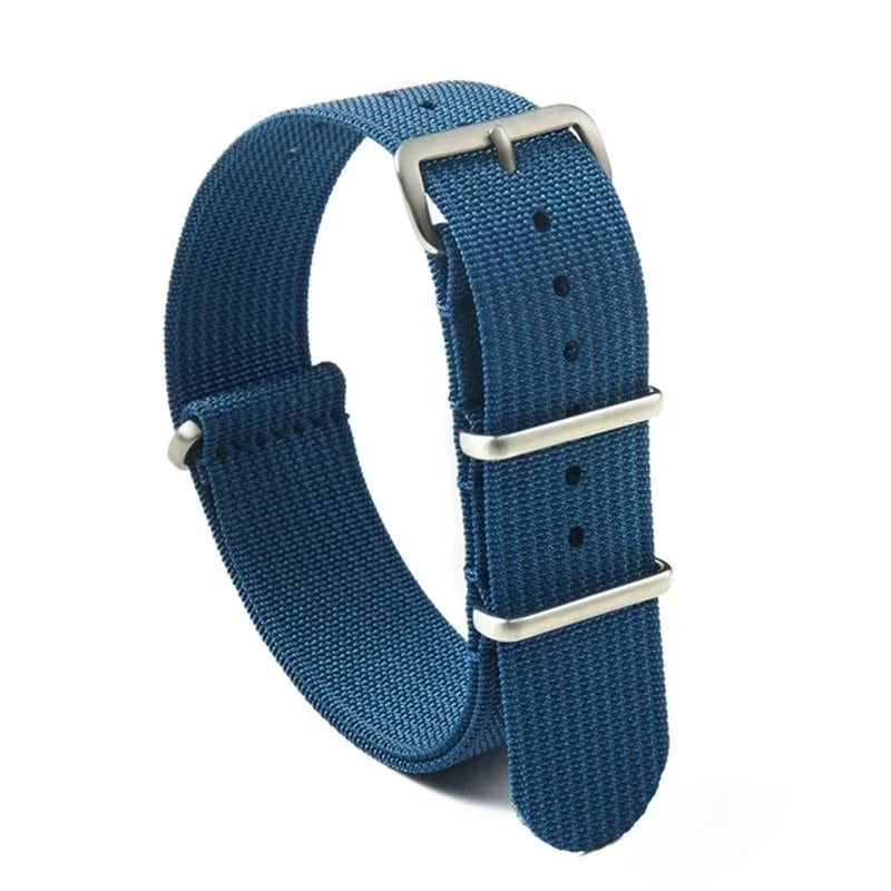 Military Style Nylon Universal Striped Replacement Watch Strap for 20mm and 22mm Watches, Army Sport Nylon Braided Belt, Band Color: mm, Parallel Import