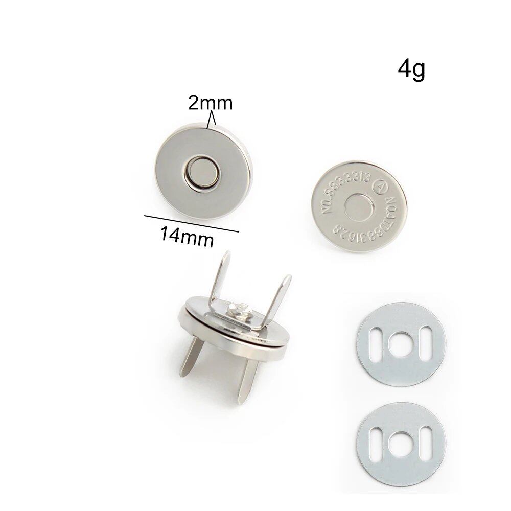 14-18-20mm 強力薄型金属丸型マグネットボタン DIY ポーチ コート ハンドバッグ スナップ留め金具 隠しボタン アクセサリー サイズ: 並行輸入品