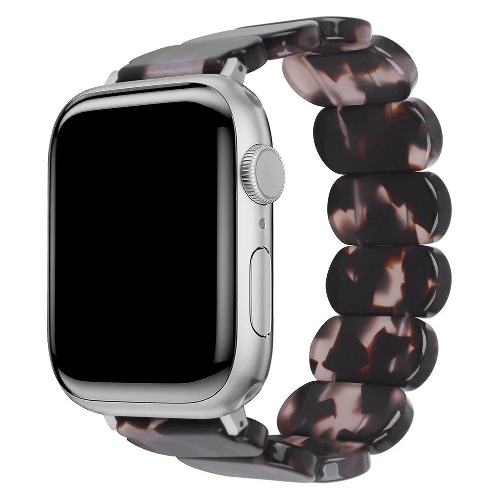 Resin strap for Apple Watch, compatible with 38mm, 40mm, 41mm, 42mm, 44mm, 45mm, and 49mm iWatch series (9/8/7/SE/6/5), band color: mm, parallel import
