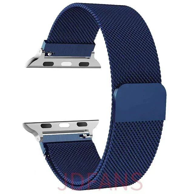 Milanese Loop Strap for Apple Watch, 44mm, 40mm, 45mm, 41mm, 42-38-44mm, Ultra 2, 49mm Metal Band, Compatible with iWatch Series 9, 8, 7, 6, SE, 5, 4, and 3, Band Color: mm, Parallel Import