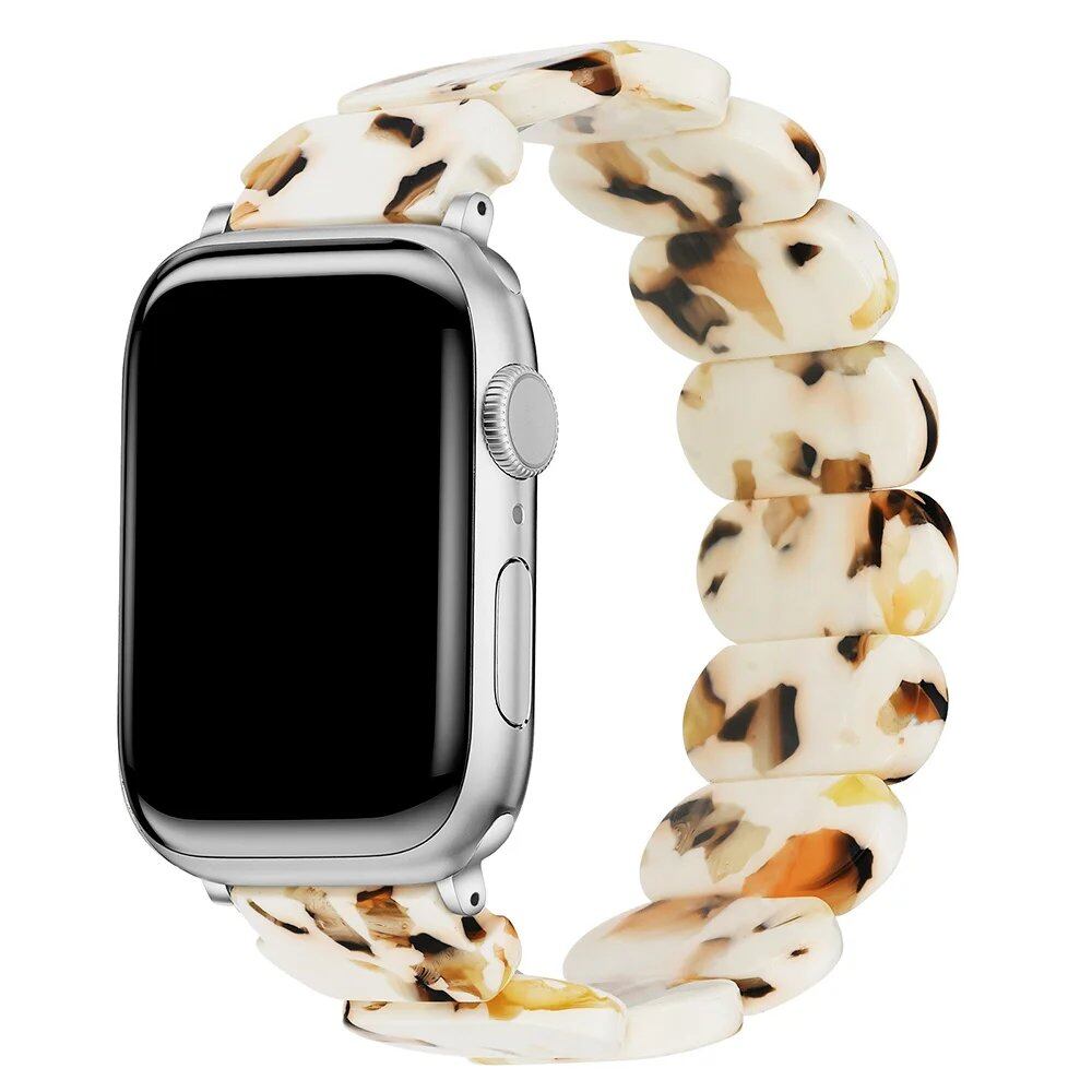 Resin strap for Apple Watch, compatible with 38mm, 40mm, 41mm, 42mm, 44mm, 45mm, and 49mm iWatch series (9/8/7/SE/6/5), band color: mm, parallel import