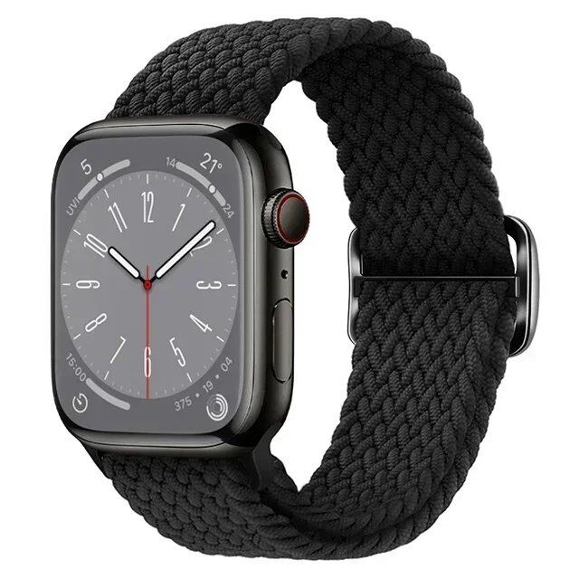 アップルウォッチUltra 2用ナイロンストラップ バンド 49mm 40mm 44mm 41mm 38mm 45mm対応 伸縮ブラidedループ ブレスレット iWatchシリーズ9/8/7/6/SE/5/4対応 バンドカラー:mm 並行輸入品