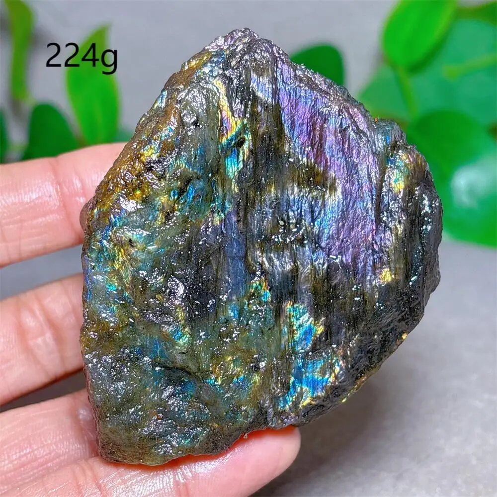 ラブラドライト 原石 クリスタル 天然石 クォーツ ミネラル インテリア 癒し スピリチュアル 愛 ガーデン 並行輸入品
