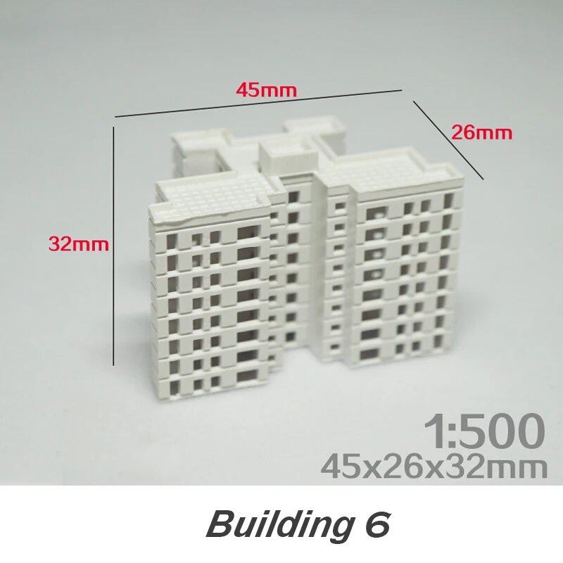 1/500 Scale DIY Architectural Model Kit, Miniature House, ABS Architectural Model, City Diorama, Sand Table Scene, Layout Kit, 1 Piece, Color: ; Ships from: Parallel Import