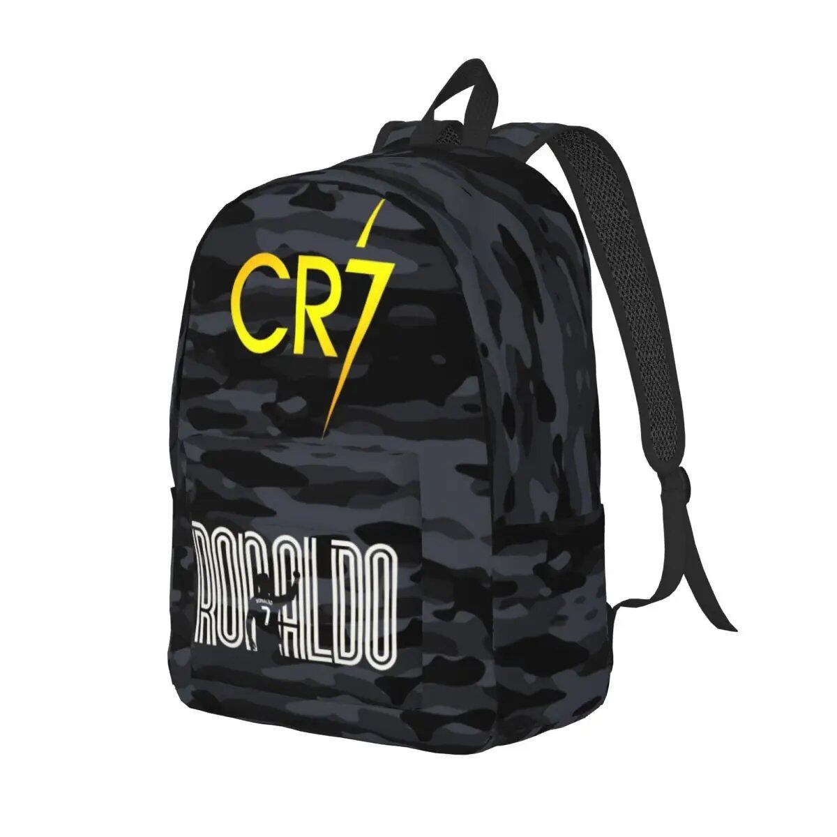 Soccer Legend CR7 Cristiano Ronaldo Backpack for Men and Women, Fashionable, High School Student, Work, Daypack, Laptop Compatible, Shoulder Bag, Sports, Size: Parallel Import