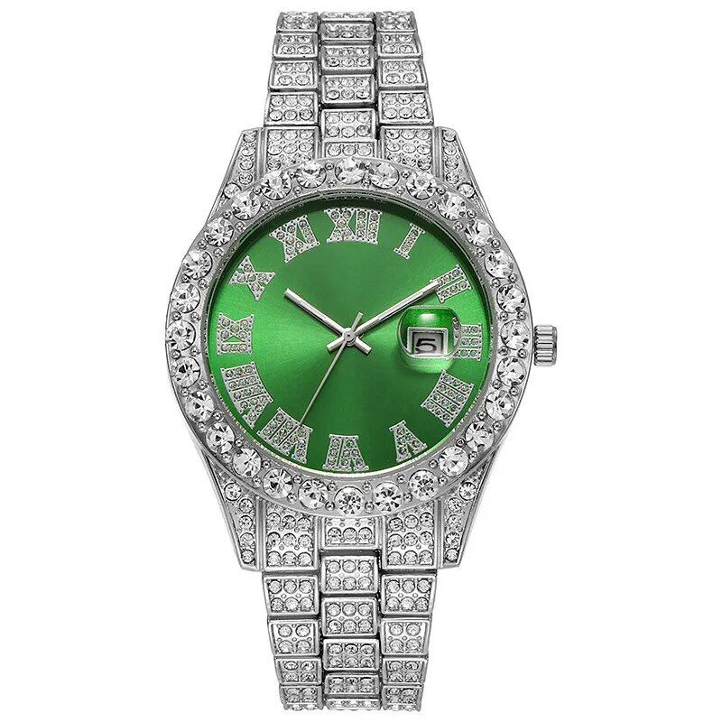 Men's Full Steel Gold Quartz Wristwatch, Luxury Watch, Sophisticated Watch, Fashion Casual Wristwatch, No Logo, Color: Parallel Import