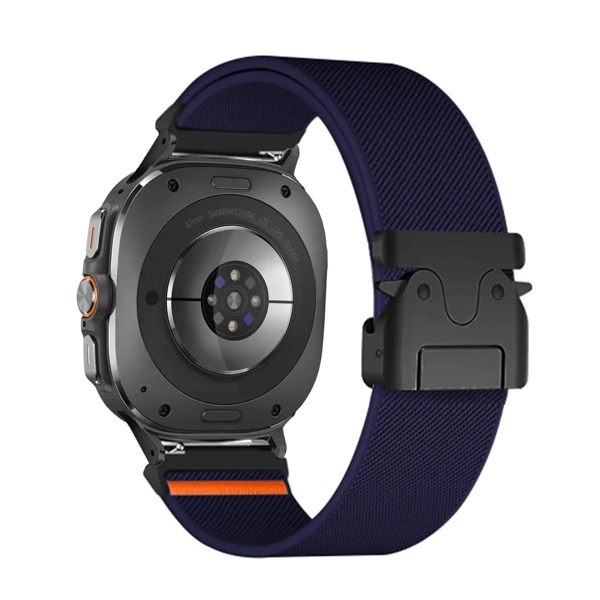 47mm Sport Nylon Bracelet Braided Loop Strap for Samsung Galaxy Watch 7 Ultra. Band Color: Compatible with Galaxy Watch 7 Ultra. Parallel Import.